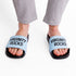 Virginity Rocks Black/Light Blue Slides - Danny Duncan