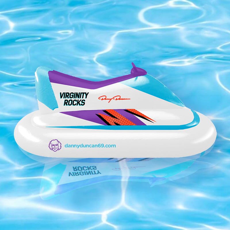 Virginity Rocks Jetski Pool Float - Danny Duncan