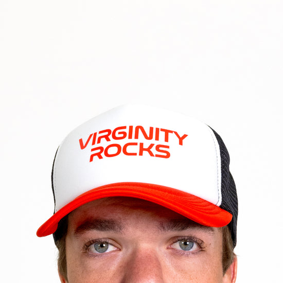 Load image into Gallery viewer, Virginity Rocks Mission Mesh Hat
