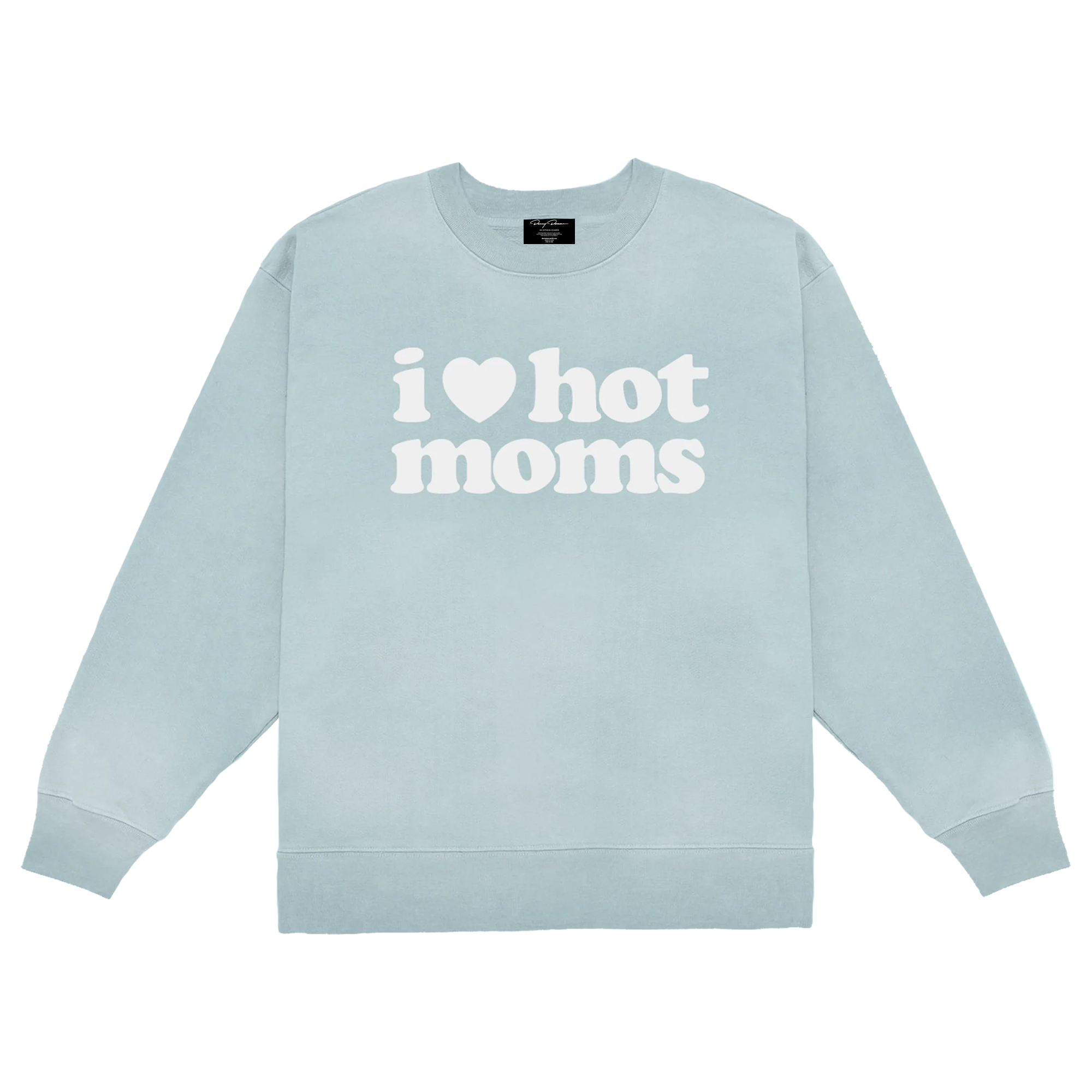 I Heart Hot Moms Wash Crewneck