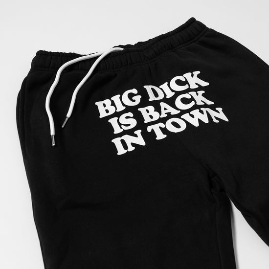 Load image into Gallery viewer, Back In Town Black Sweatpants

