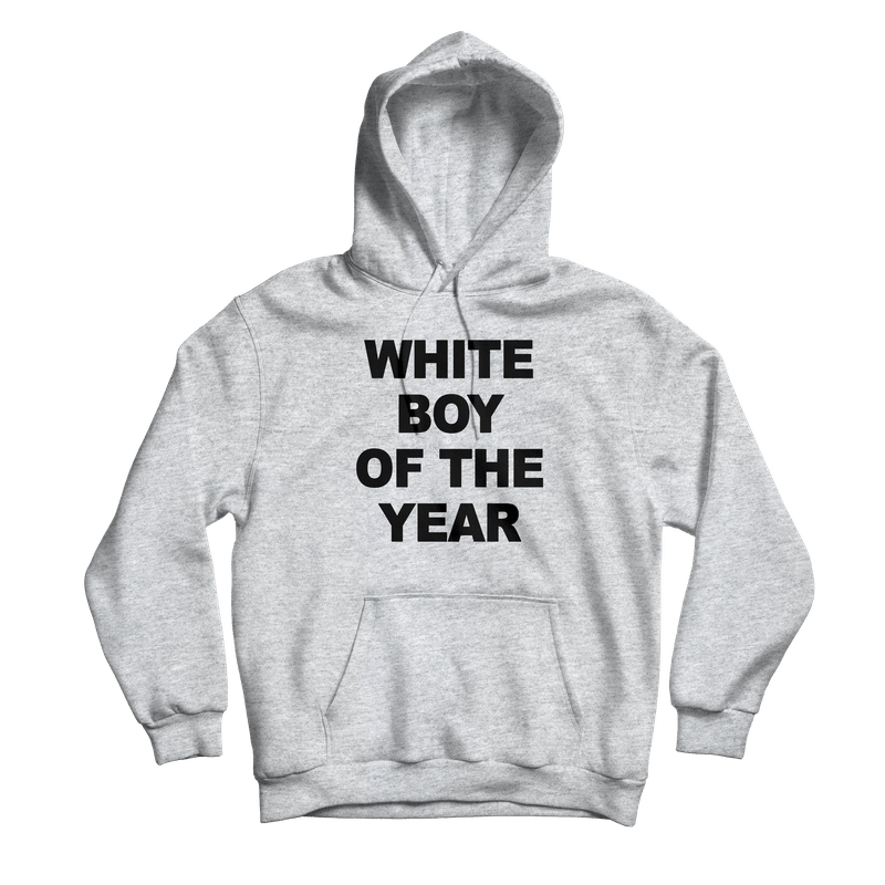 White Boy Of The Year Grey Hoodie - Danny Duncan