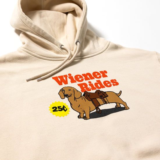 Load image into Gallery viewer, Wiener Rides Sand Hoodie
