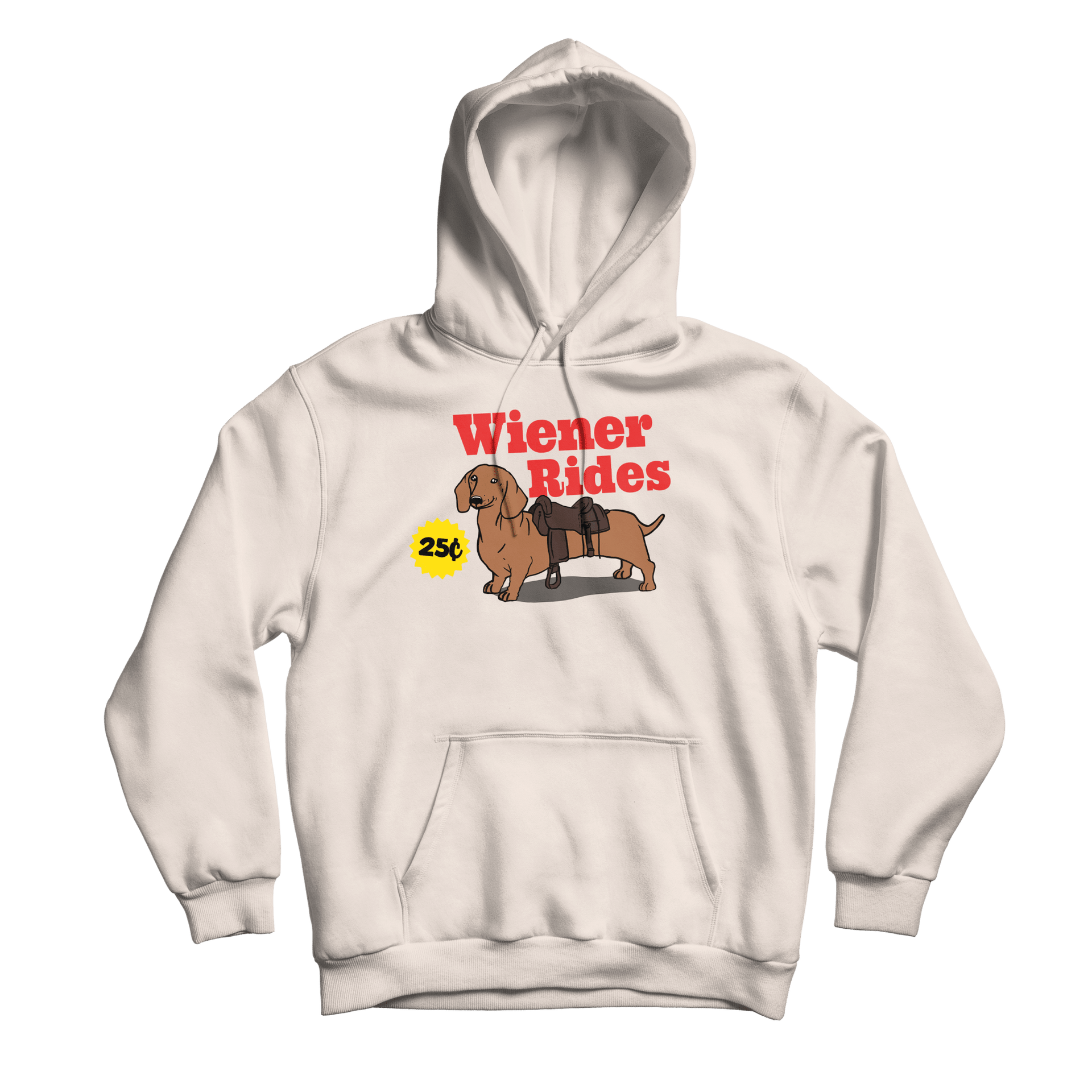 Wiener Rides Sand Hoodie – Danny Duncan