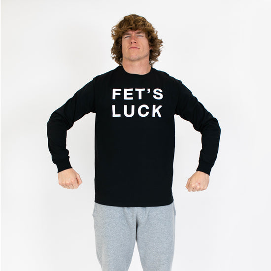 Load image into Gallery viewer, Fet&amp;#39;s Luck Black Long Sleeve
