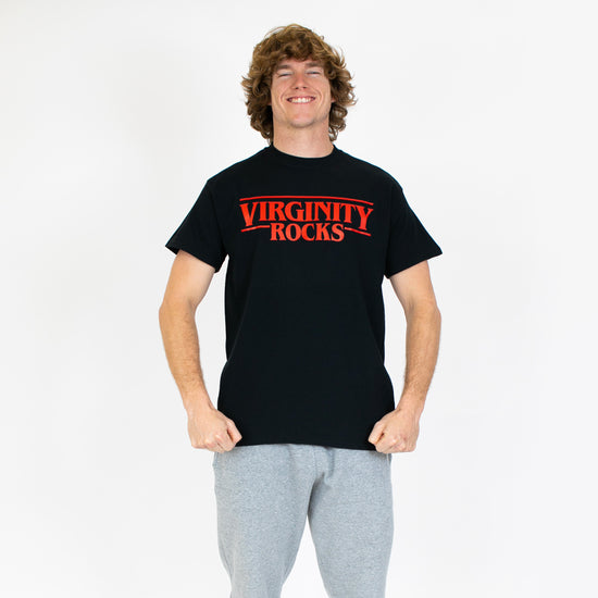 Load image into Gallery viewer, Virginity Rocks Strange Tee
