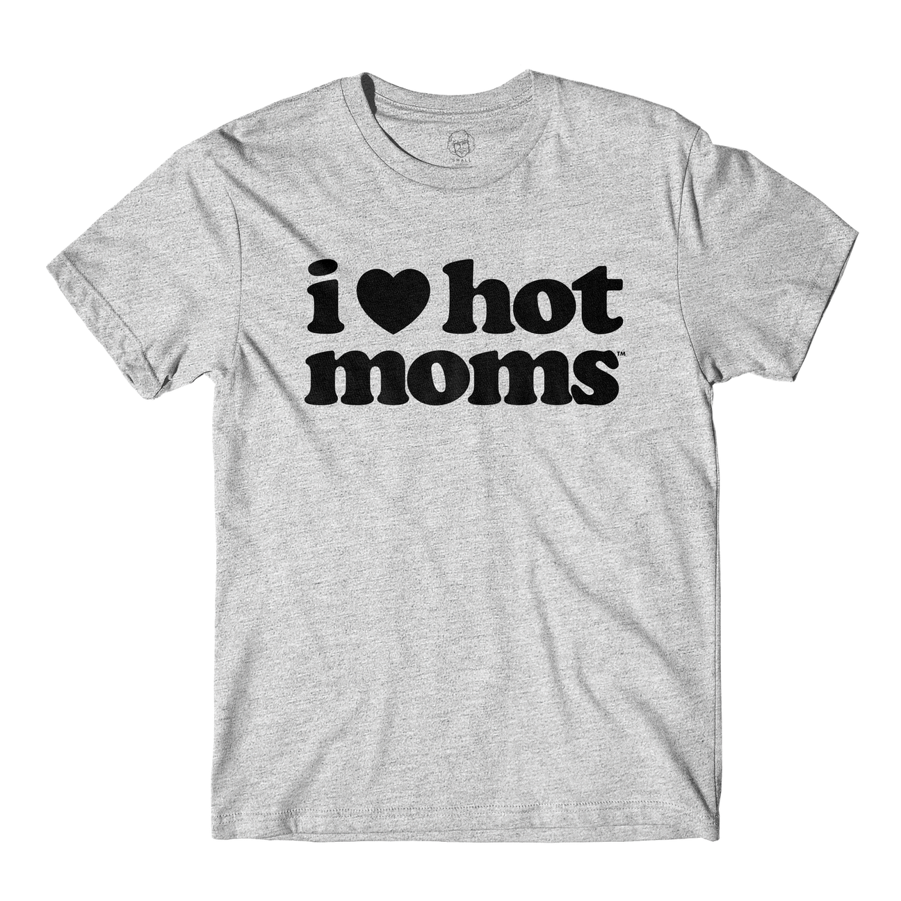 I Heart Hot Moms Army Grey Tee