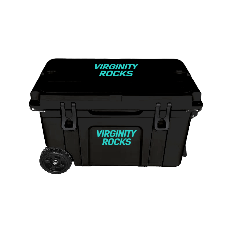 Virginity Rocks Black Cooler