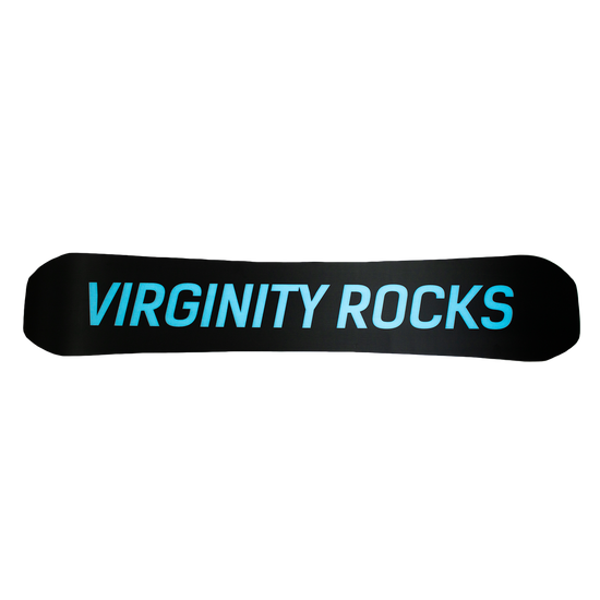 Load image into Gallery viewer, Virginity Rocks Black Snowboard

