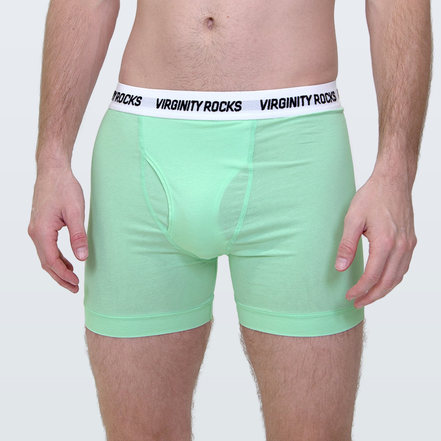 Load image into Gallery viewer, Virginity Rocks Mint Boxers
