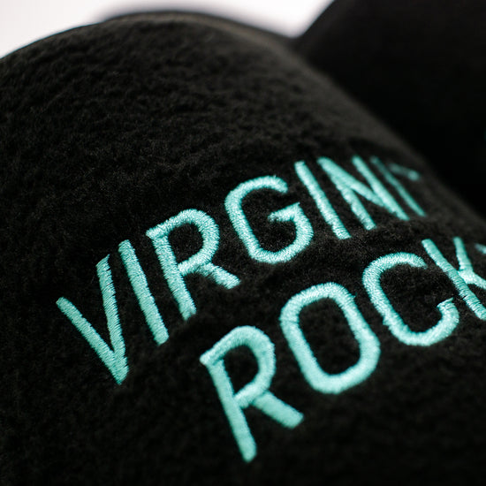 Virginity Rocks Black Slippers