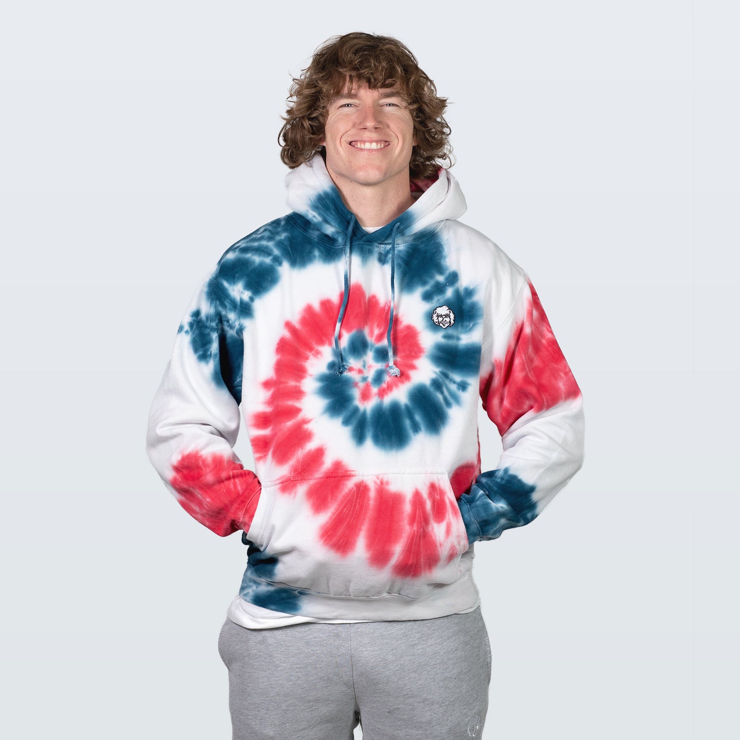 DD Logo Spiral Dye Hoodie