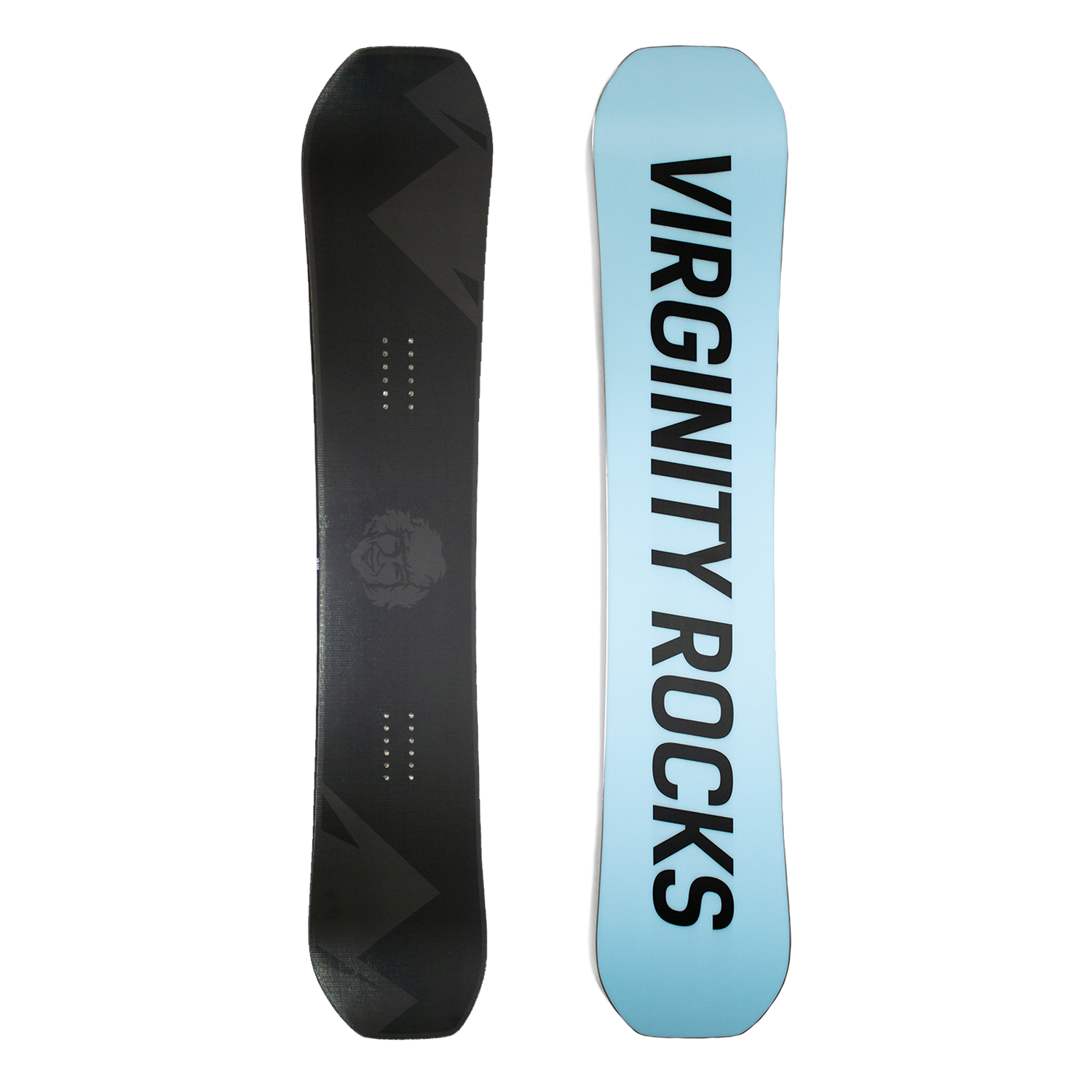 Virginity Rocks Light Blue Snowboard