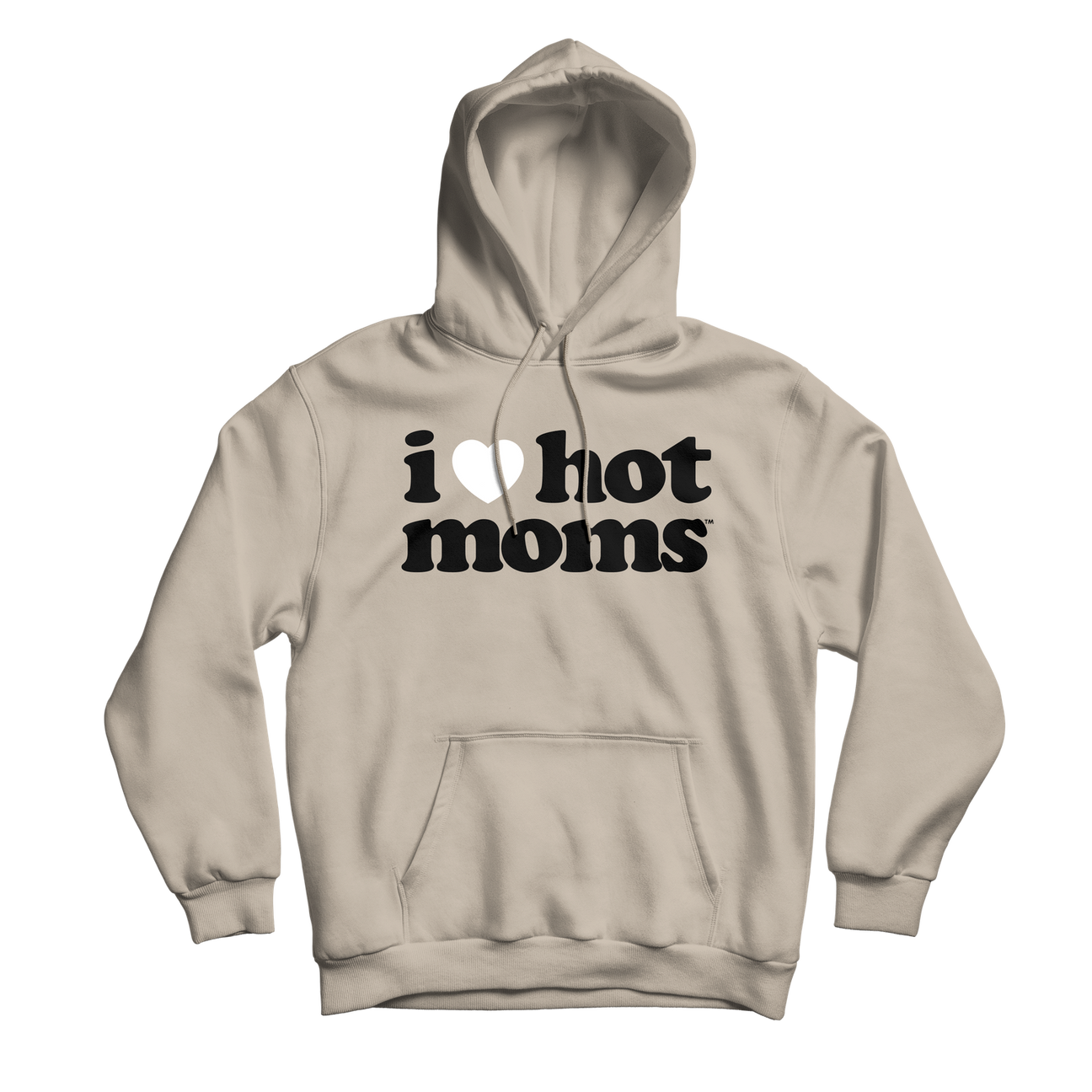 I Heart Hot Moms Sand Hoodie