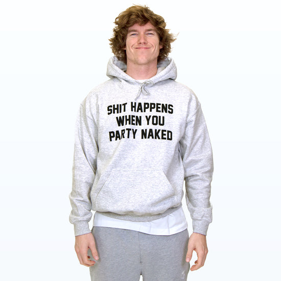 Shit Happens Grey Hoodie