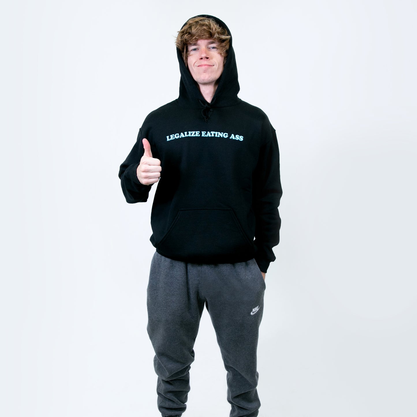 Legalize Eating Ass Hoodie Black