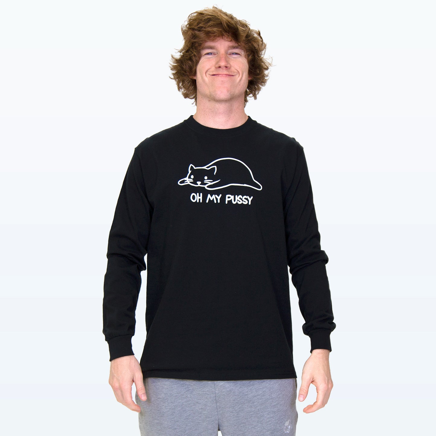 Oh My Pussy Black Long Sleeve