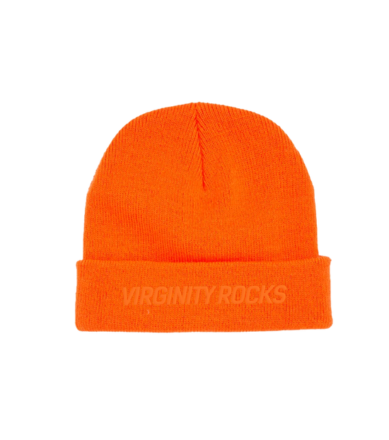 Virginity Rocks Orange Beanie