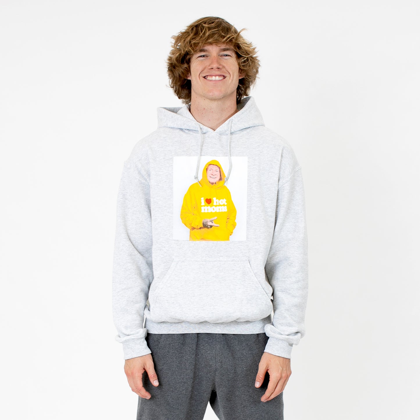 Papa Jim Heather Grey Hoodie