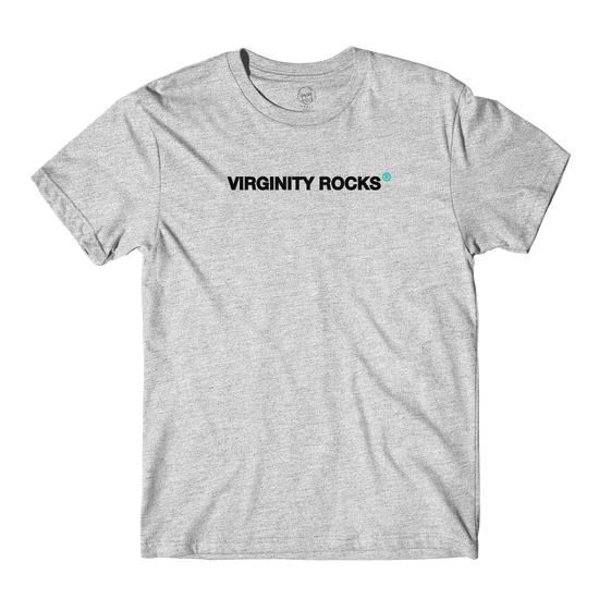 Virginity Rocks Registered Grey Tee