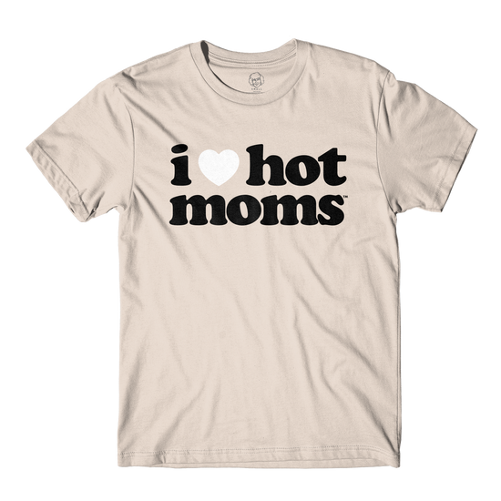 I Heart Hot Moms Army Sand Tee