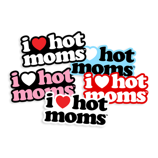 Load image into Gallery viewer, I Heart Hot Moms Sticker Pack

