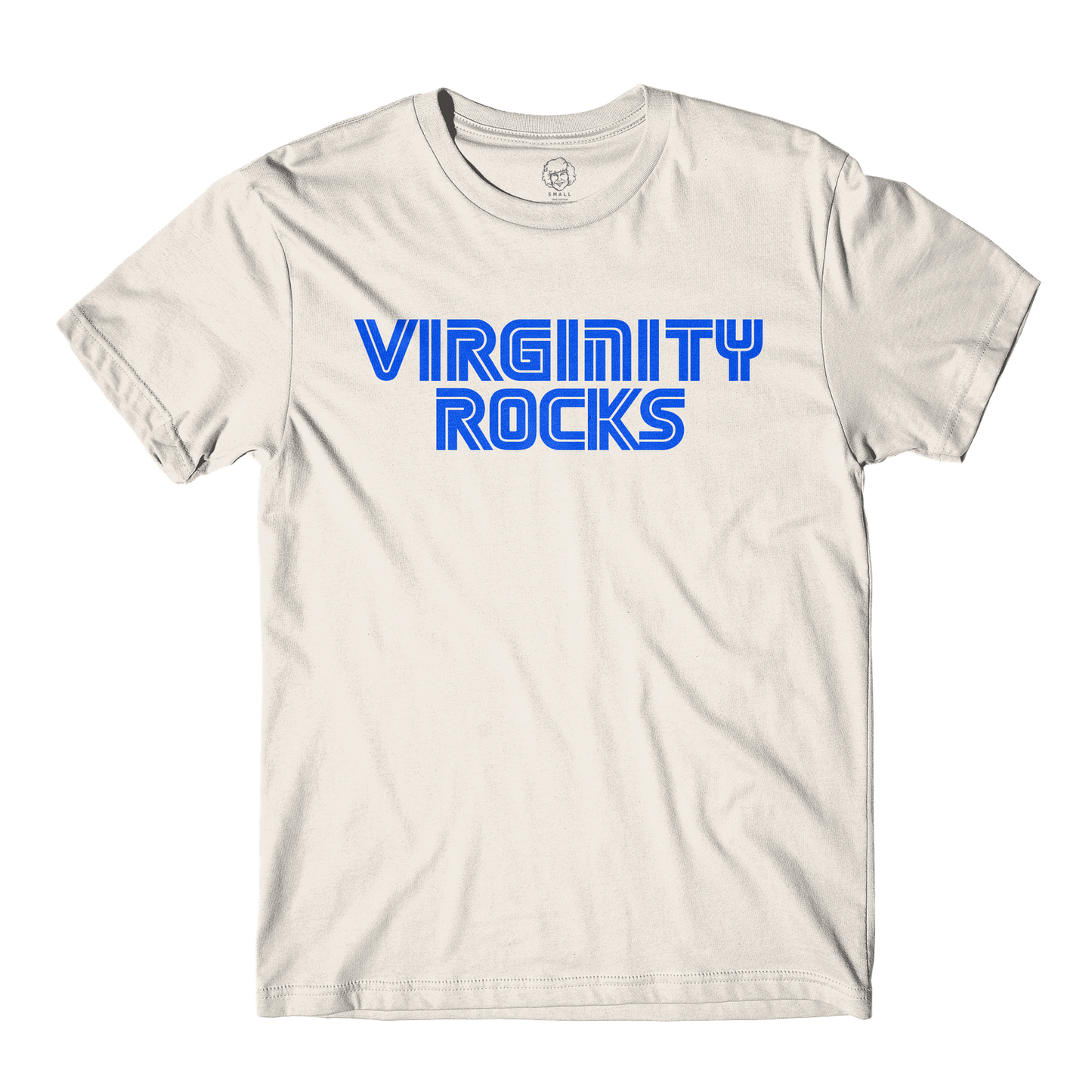 Virginity Rocks Game Natural Tee