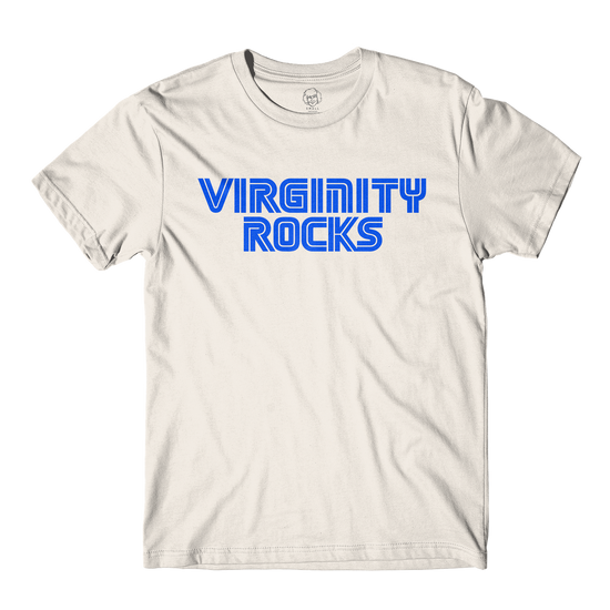 Virginity Rocks Game Natural Tee