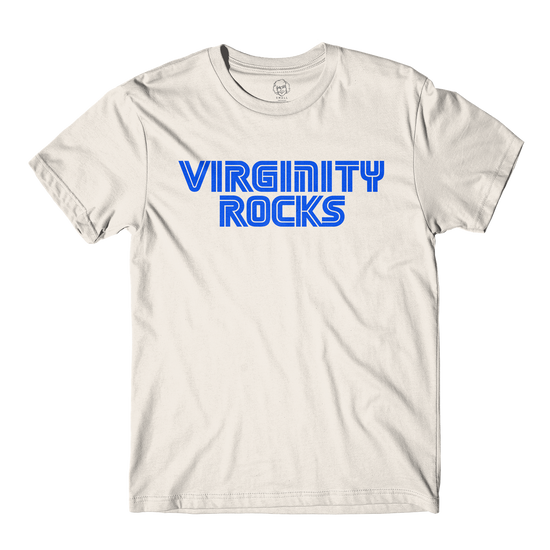 Load image into Gallery viewer, Virginity Rocks Game Natural Tee
