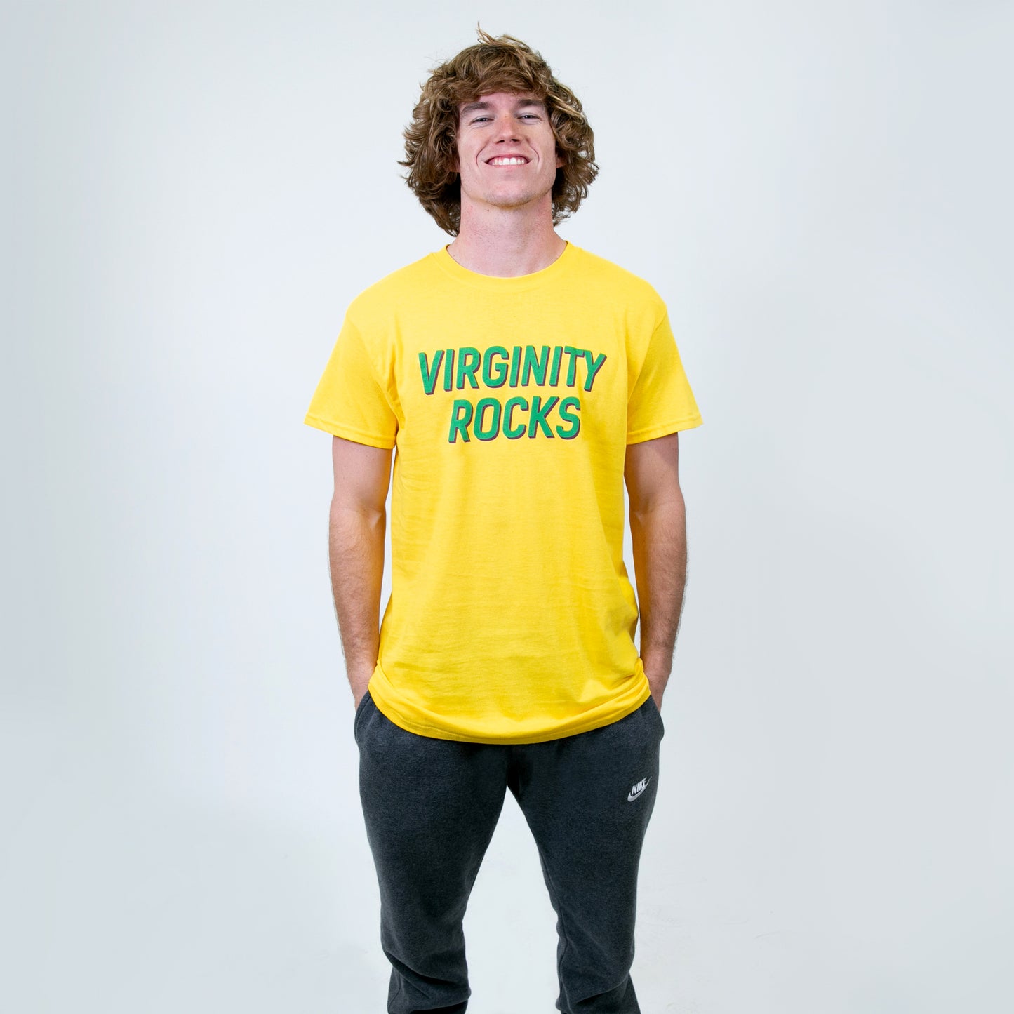 Virginity Rocks Yellow Tee