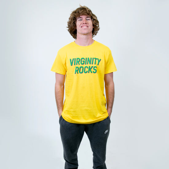 Virginity Rocks Yellow Tee
