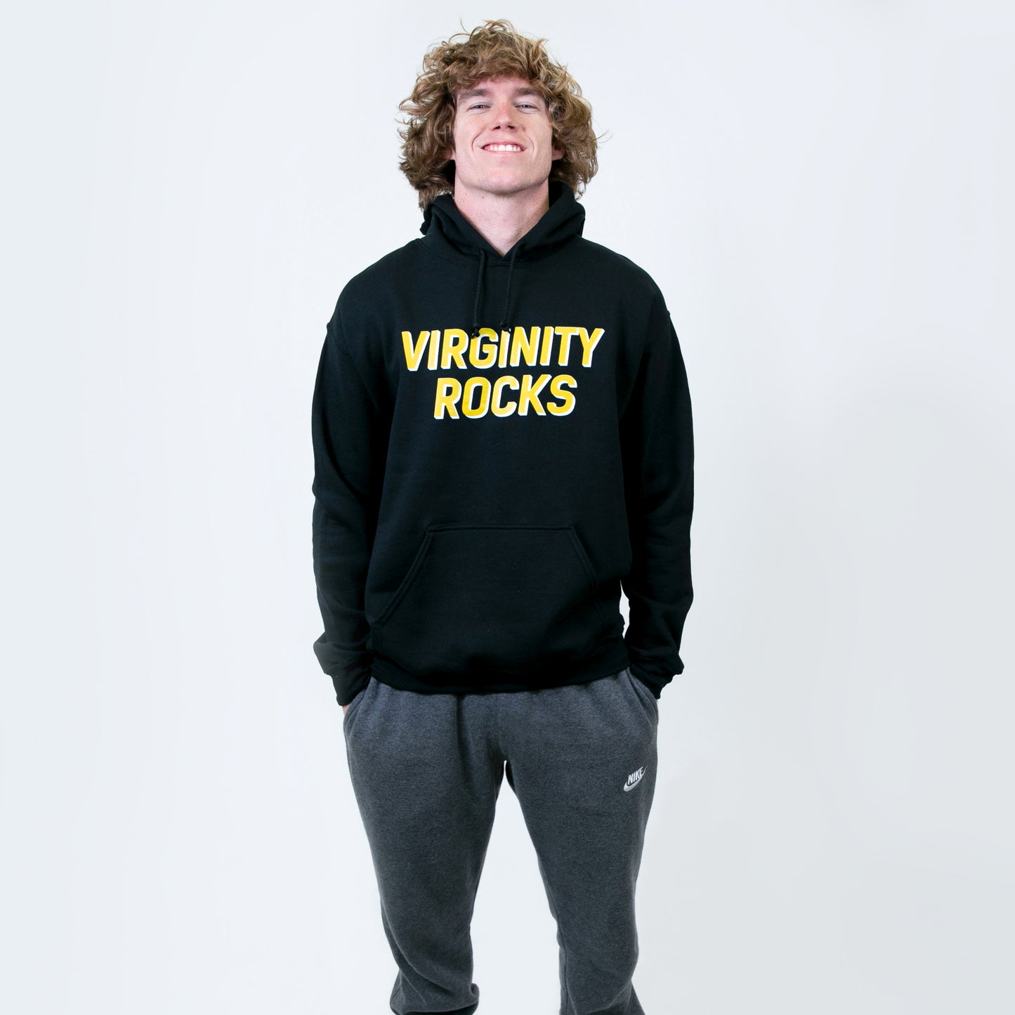 Virginity Rocks Black Hoodie