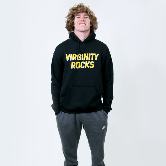 Virginity Rocks Black Hoodie