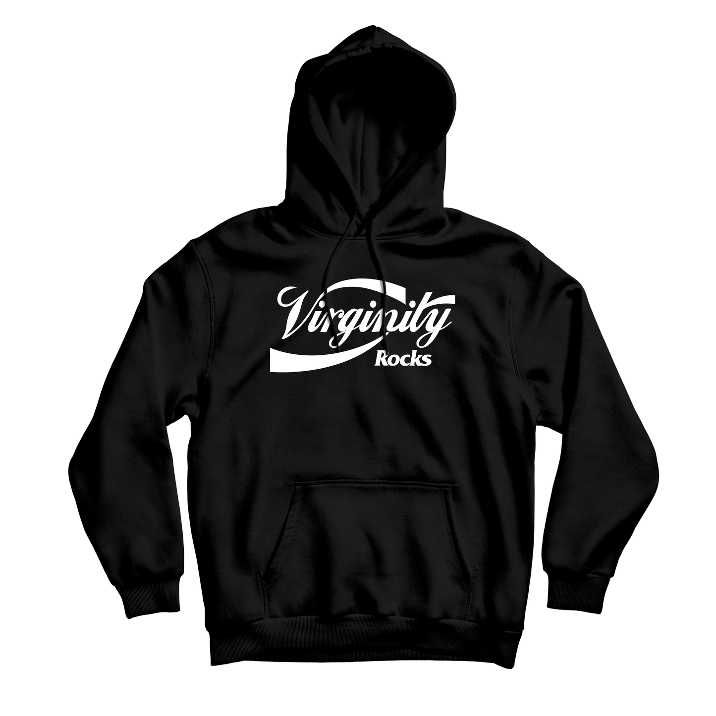 Virginity Rocks Pop Black Hoodie
