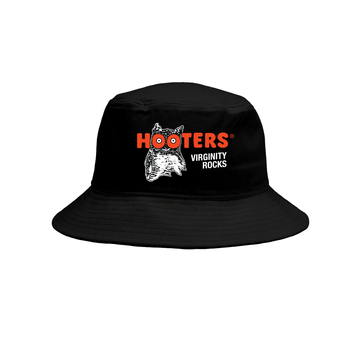 Virginity Rocks x Hooters Black Bucket Hat