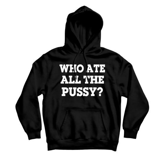 Load image into Gallery viewer, Who Ate It All Black Hoodie
