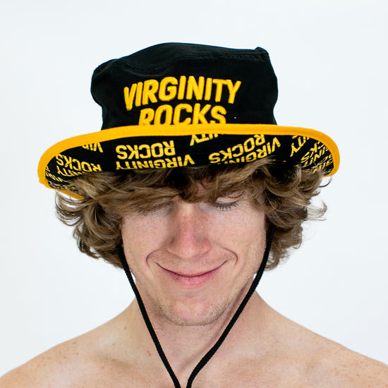 Virginity Rocks Black Bucket Hat