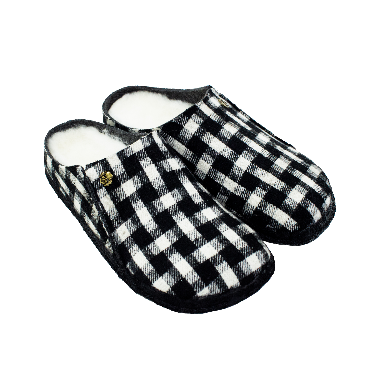 Danny Duncan Black/White Slippers