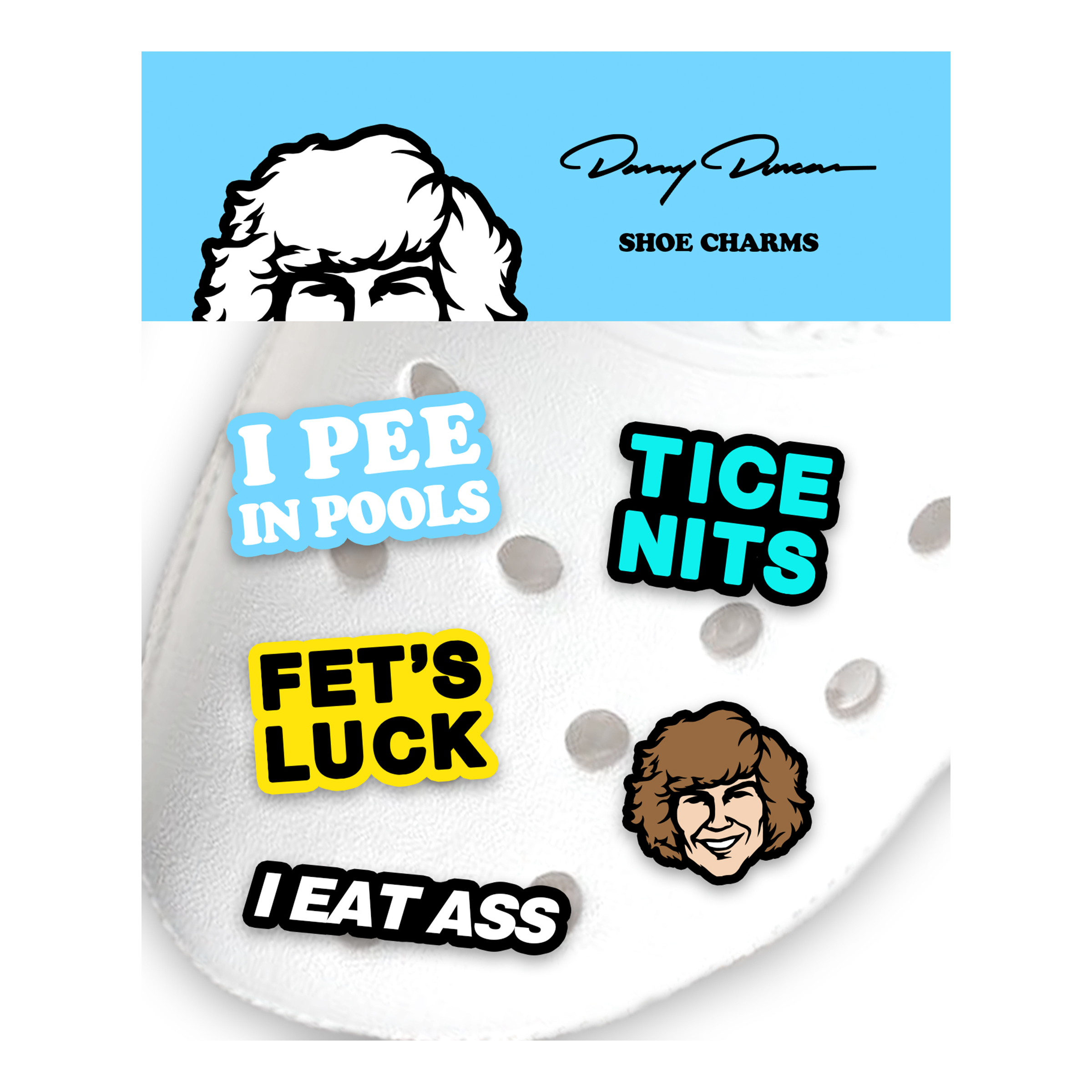 Danny Duncan Variety Shoe Charms - 5 Pack