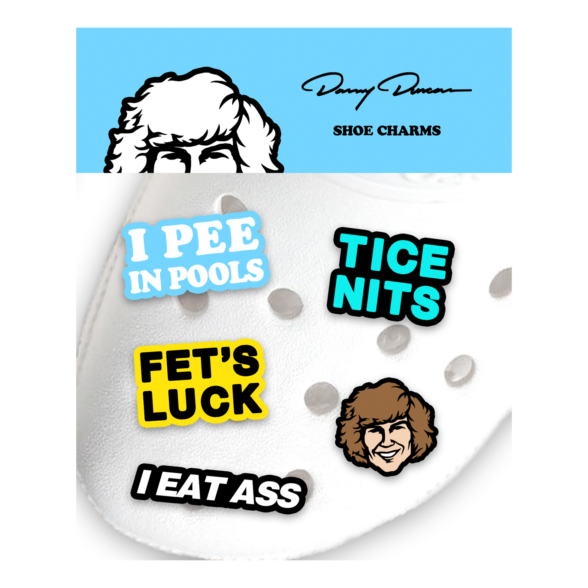 Danny Duncan Variety Shoe Charms - 5 Pack