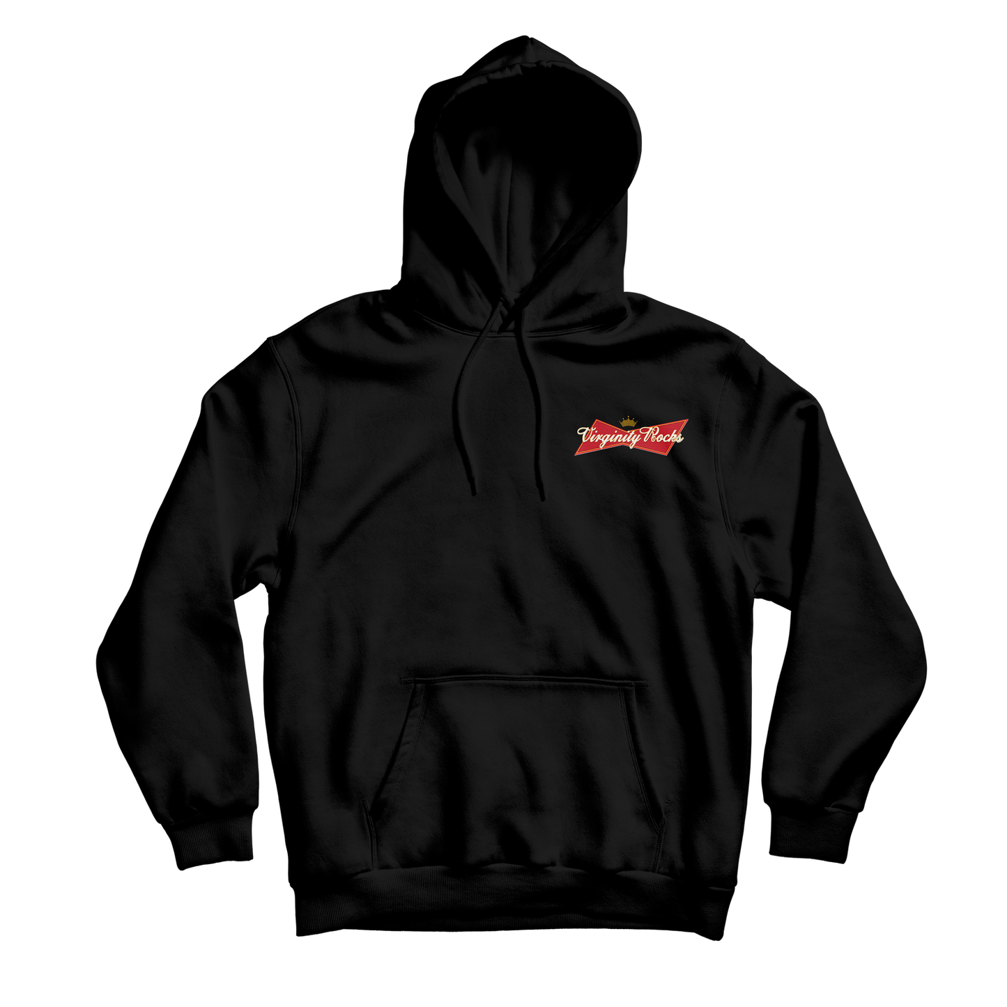 Virginity Rocks Crown Black Hoodie
