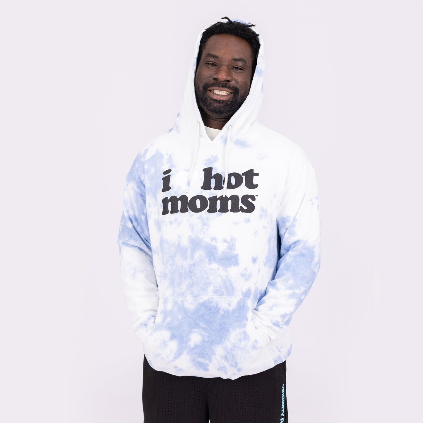 I Heart Hot Moms Wash Dye Hoodie
