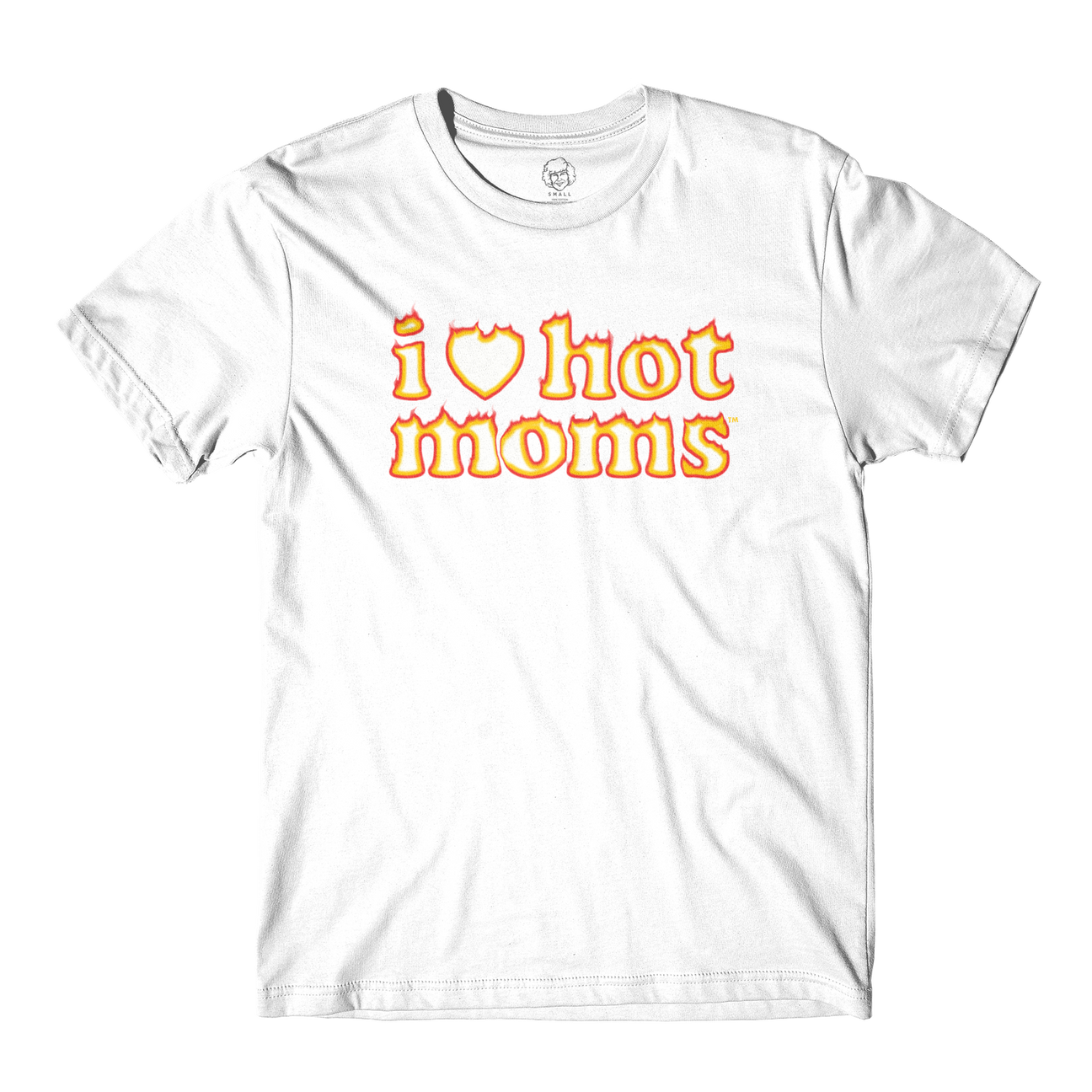 Load image into Gallery viewer, I Heart Hot Moms Flame White Tee
