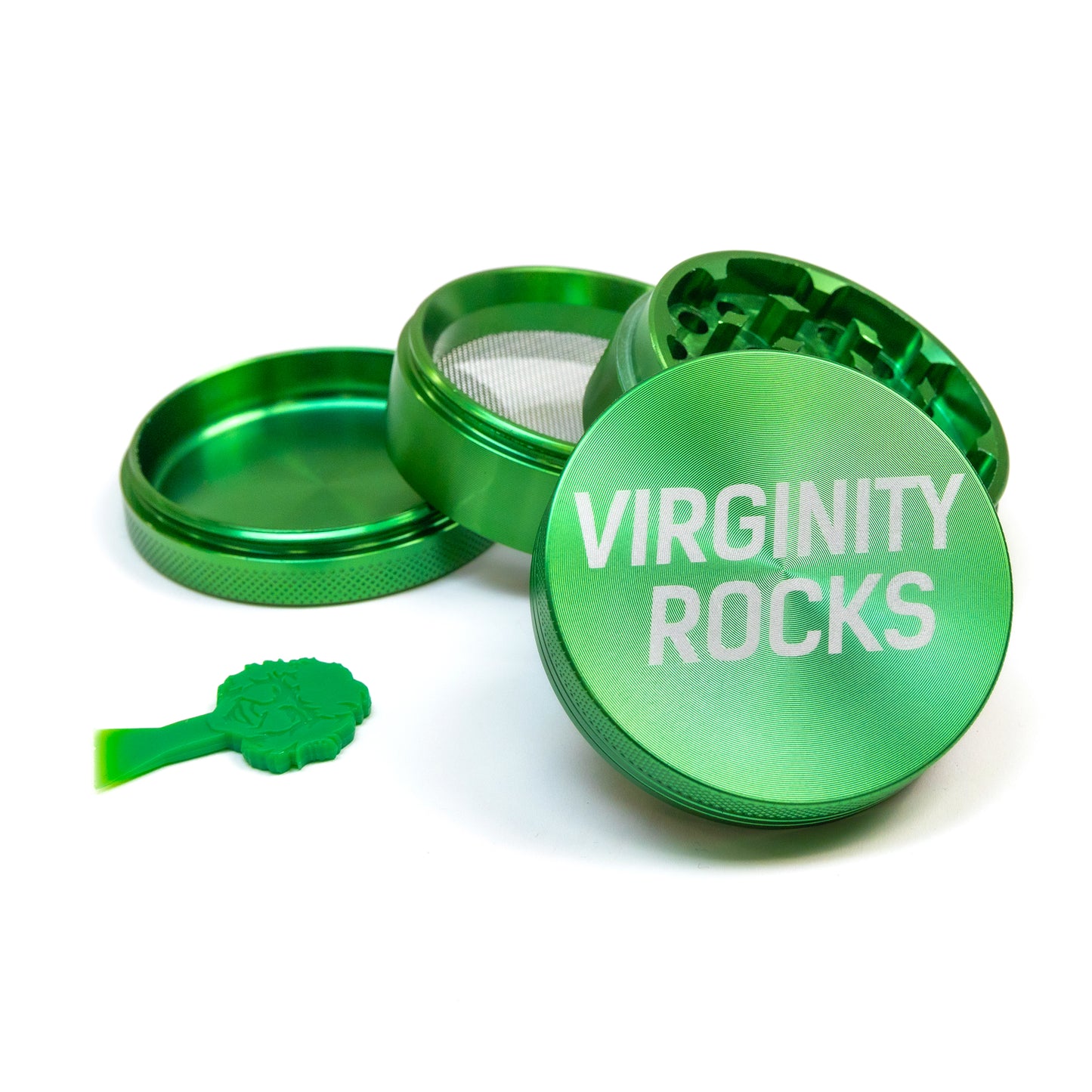 Virginity Rocks 63mm Green Grinder