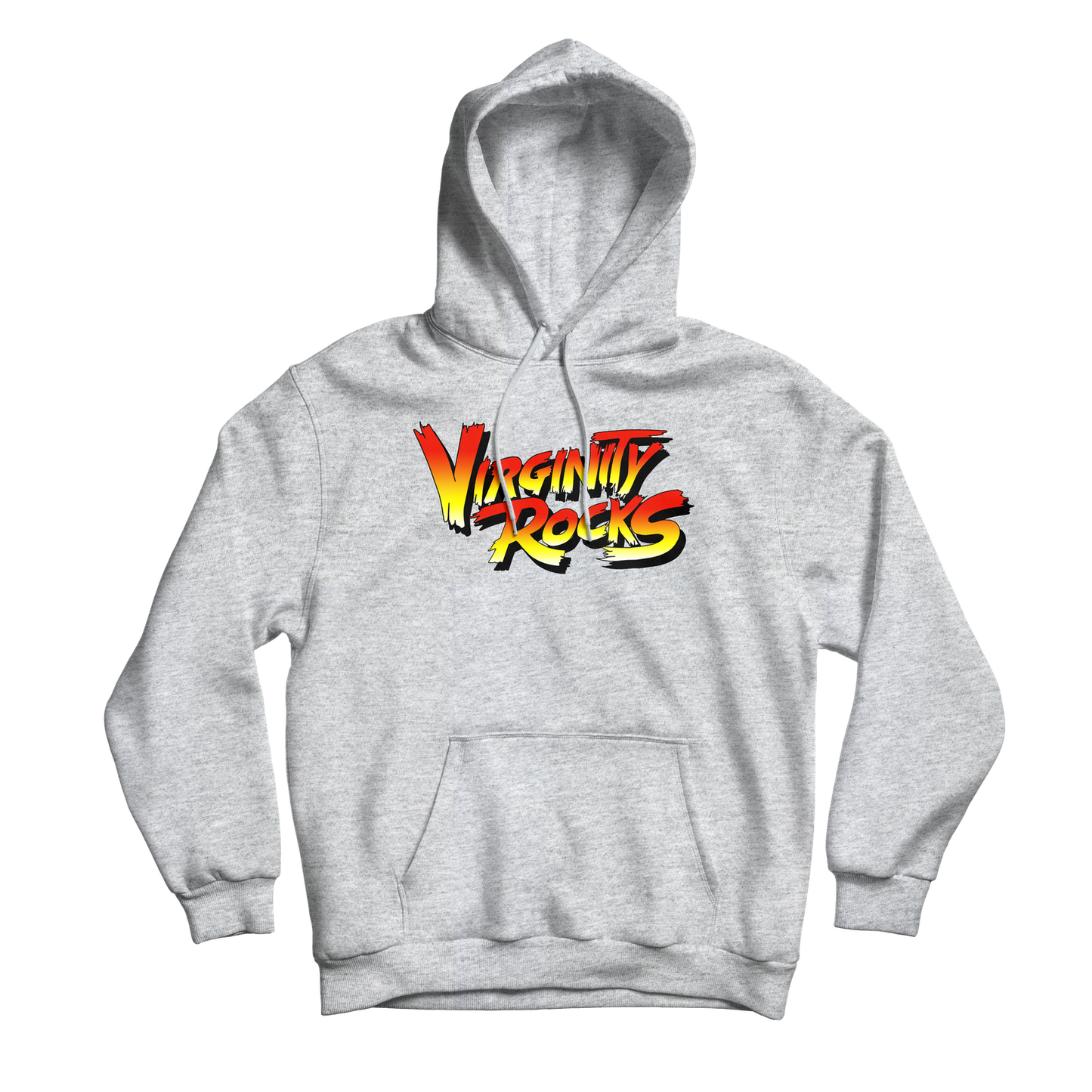 Virginity Rocks Brawl Grey Hoodie