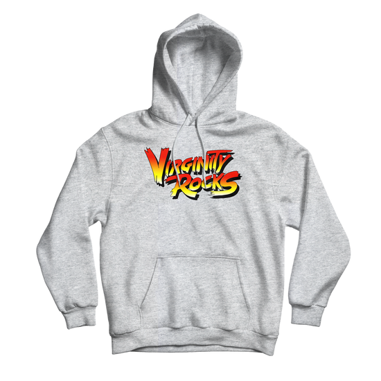 Virginity Rocks Brawl Grey Hoodie