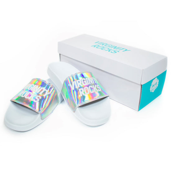 Load image into Gallery viewer, Virginity Rocks Holographic Slides
