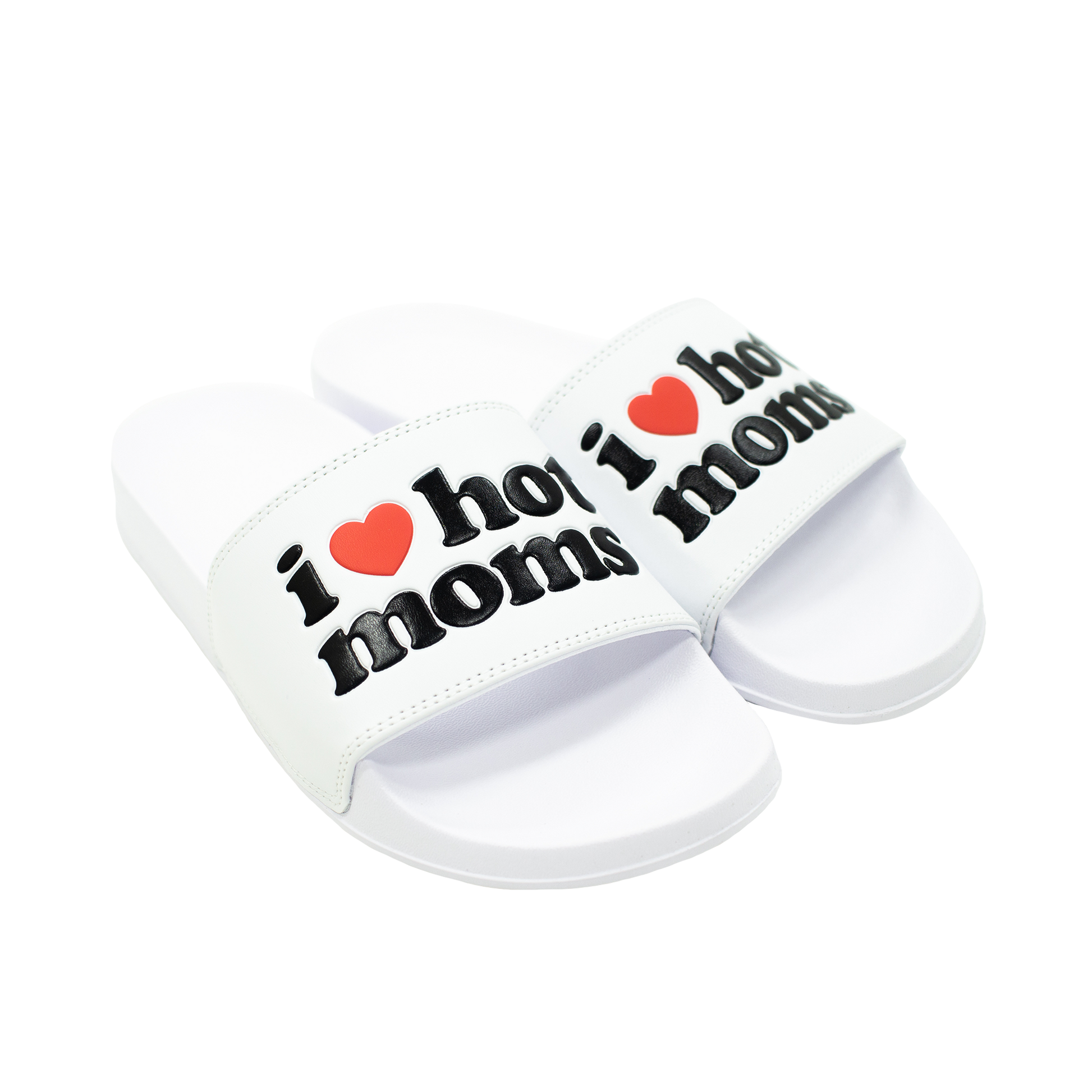 I Heart Hot Moms White Slides
