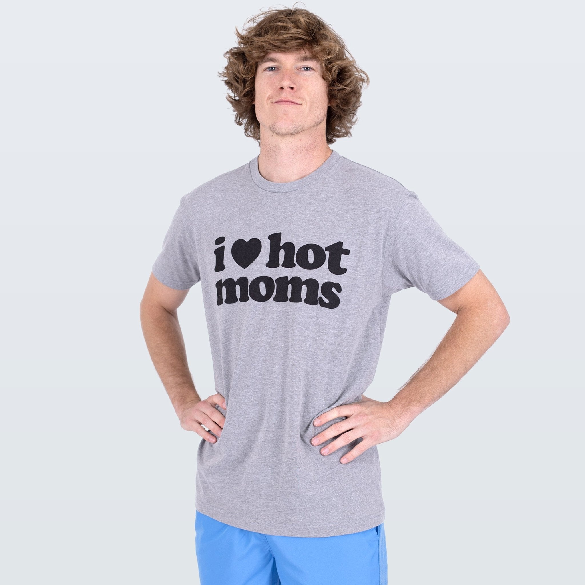 I Heart Hot Moms Army Grey Tee - Danny Duncan