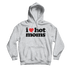 I Heart Hot Moms Grey Hoodie - Danny Duncan
